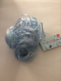 Gumička do vlasů s příčeskem dětská - modrá