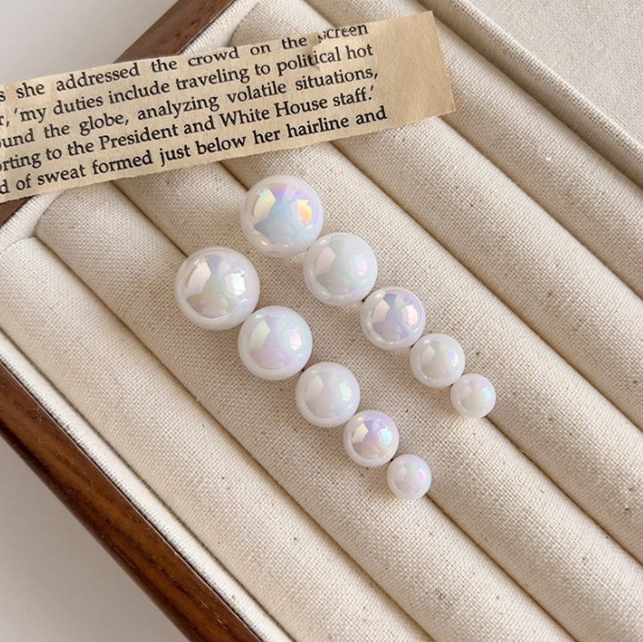 Naušnice klipsy perla - 1,6 cm
