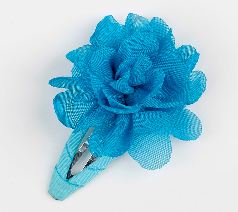 Prolamovačka s kytičkou 2ks - modrá