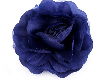 Brož růže  modrá