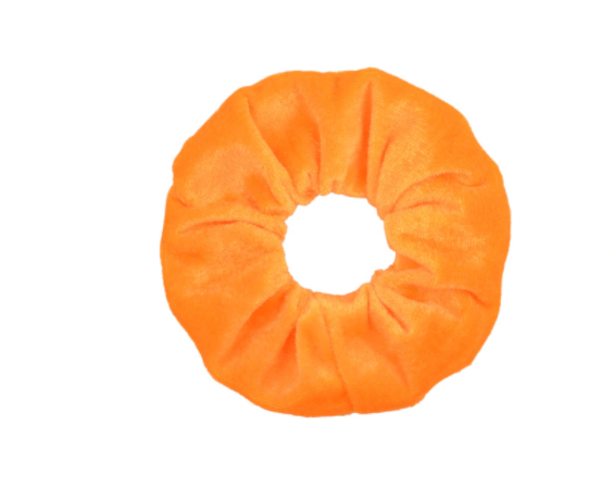 Gumička scrunchie - oranžovožlutá