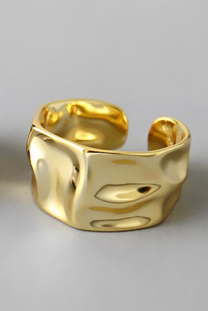 Prsten nepravidelný - zlatý