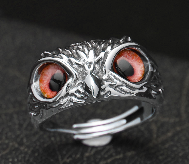 Prsten sova - stříbrný