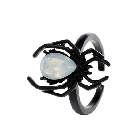 Prsten pavouk - černý