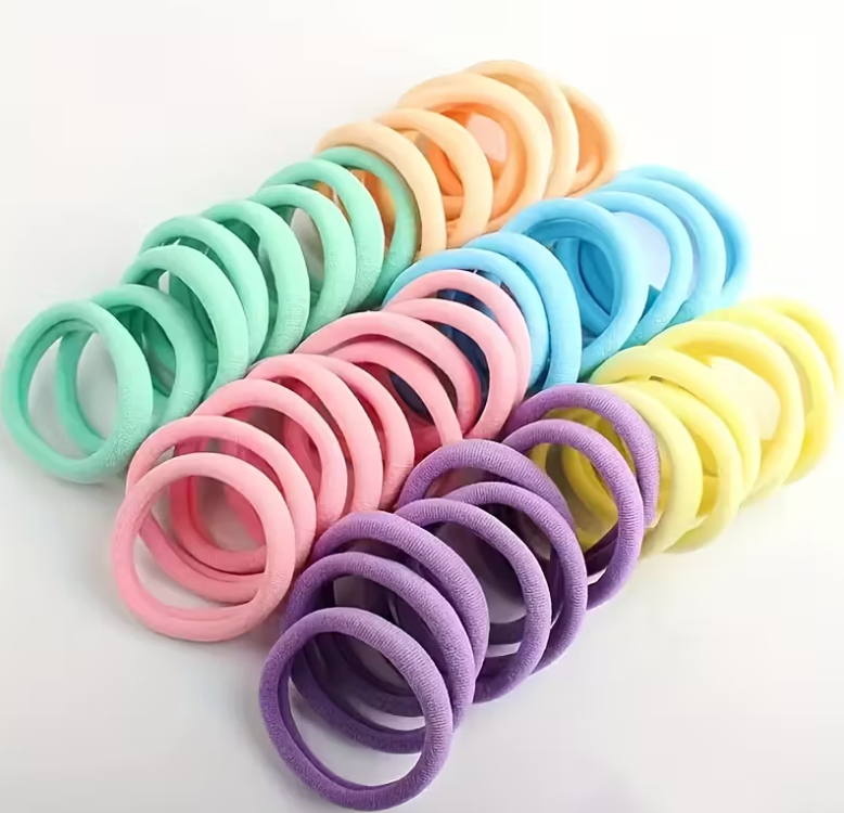 Gumičky 10 ks - pastelové 3,5cm