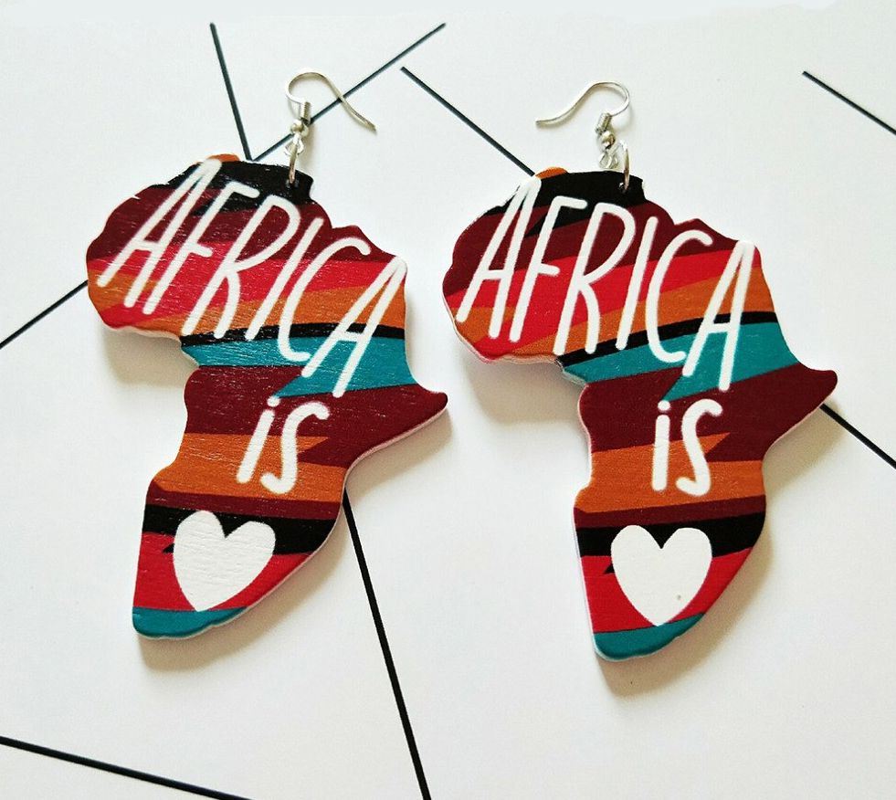 Naušnice Africa is love