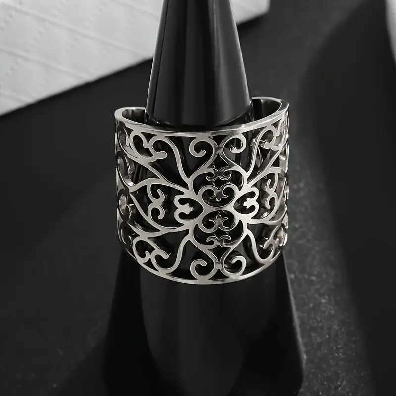 Prsten ornament nerez ocel 