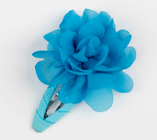 Prolamovačka s kytičkou 2ks - modrá