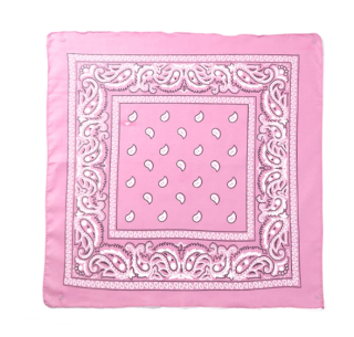 Šátek čtverec - sv. růžový