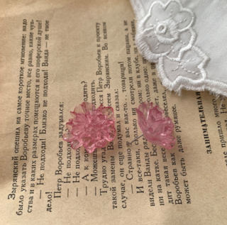 Naušnice kytičky růžové