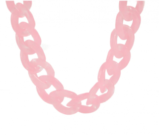 Náhrdelník řetěz - sv. růžový