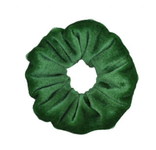 Gumička scrunchie - zelená