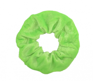 Gumička scrunchie - zelená neon