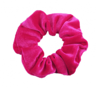 Gumička scrunchie - růžová