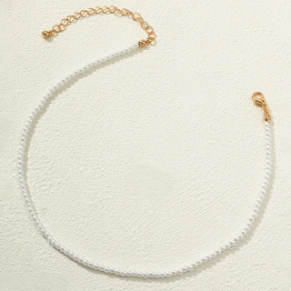 Náhrdelník perličky se zapínáním 0,3 cm