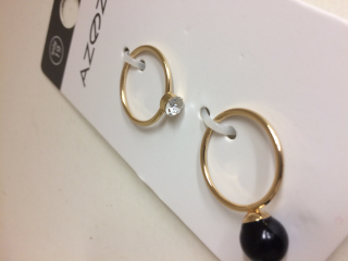 Prsteny 2 ks s perličkou - vel.8
