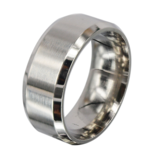 Prsten jednoduchý z nerez oceli stříbrný vel.7
